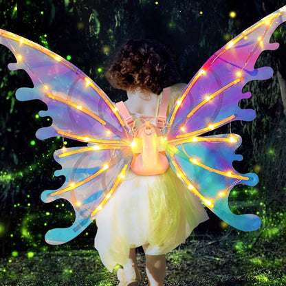 🎄Julrea 2025🎁Uppladdningsbara elektriska älvvingar med LED-ljus och musik🧚‍♀️