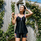 🏊‍♀️ 50% RABATT NU! 🌺 Tankini-baddräkt med Shorts – Magkontroll & Snabbtorkande – Perfekt för Semester ☀️