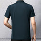 Casual T-shirt för män med revers som andas och är rynkfri