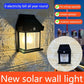 🔥Solcellslampa med rörelsesensor i volfram🌙ingen elförbrukning, 12 timmars batteritid och IP65!