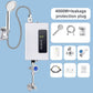 🚿50% RABATT & FRI FRAKT!✨Tanklös Varmvattenberedare⚡Digital Temperaturkontroll med Kompakt Design för Omedelbar Varmvattenförsörjning🌡️