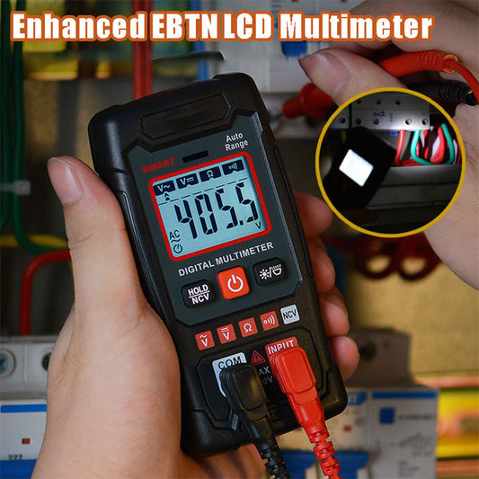 🔧⚡️Smart multimeter mot brännskador! 4000 räkningar, automatiskt val av mätområde, handflatstor mätanordning med noll fel✨