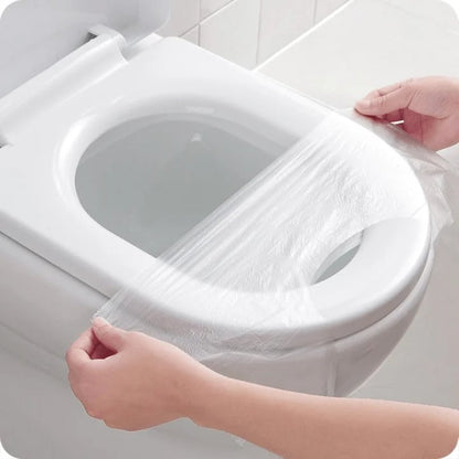 🧻Engångsskydd i plast för toalettsitsar – Inga fler bekymmer om offentliga toaletter👋