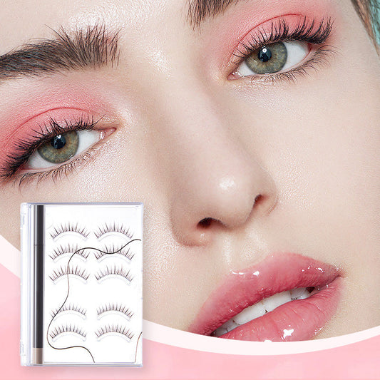 🔥Set med självhäftande eyeliner och falska ögonfransar