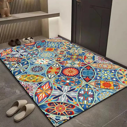 ✨Få 50% rabatt💖Bohemisk geometrisk dörrmatta för entrén