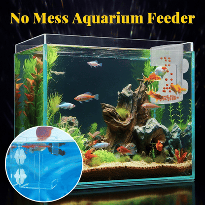 🐟KÖP 3 FÅ 2!✨Akvariematare Utan Nerrinnande🔄Rensar Vattnet med Inbyggd Pump och Sugpropp för Enkel Installation💧