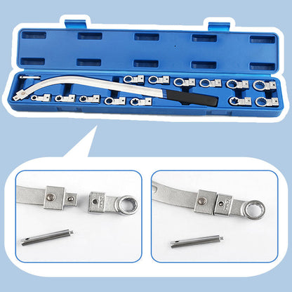 🔧 50 % RABATT NU! 🚗 15-delars bärbart utbytbart skiftnyckelset – mångsidigt, kompakt & ergonomiskt för bilreparationer 🧰