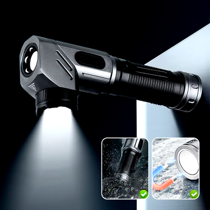 1500 lumen 90-graders ficklampa med magnetisk bas