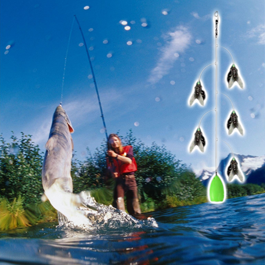 🔥Varm försäljning🎣Multi-Hook konstgjord flugfiske betesuppsättning