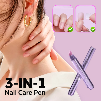💜Köp 1 Få 1 gratis💅3-i-1 Nagelvårdspenna✨Elektrisk Våtbörste, Buffert och Nagelrengöring med USB-laddning för Hemmamanikyr🔧