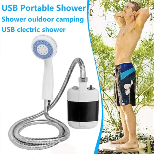 🔥Sommarens måste-ha🔥USB utomhus bärbar dusch