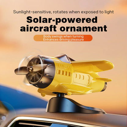 🔥Solcellsdrivna flygplansformade bilprydnader