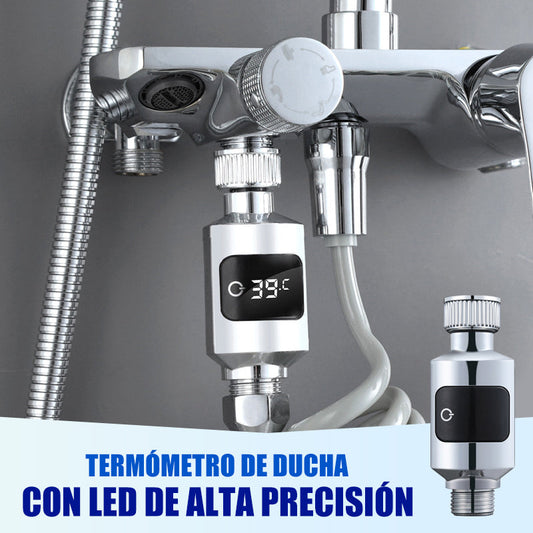 Mycket exakt LED-duschtermometer