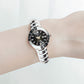 ⌚50% RABATT!✨Elegant Vattentät Damklocka💎Safirglas & Diamantdekorerad Urtavla för Lyx och Varaktighet🌟