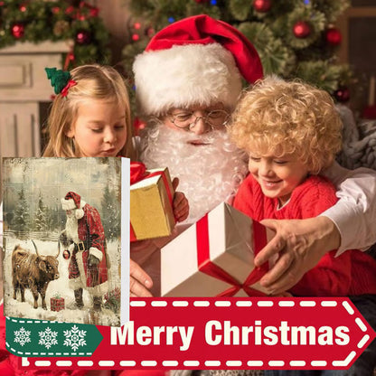 🎄Julera 50% RABATT🎉Adventskalender med Highland Cow-design