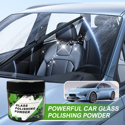🚗 KÖP 2 FÅR 3! 💎 POLERMEDEL FÖR BILRUTOR - Tar Omedelbart Bort Repor och Slöja, Fungerar på Alla Typer av Glas, Ger Professionella Resultat ✨🧽
