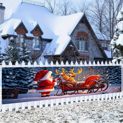 🔥Solange der Vorrat reicht 50 % Rabatt!🎉Utomhus Merry Christmas hängande banner