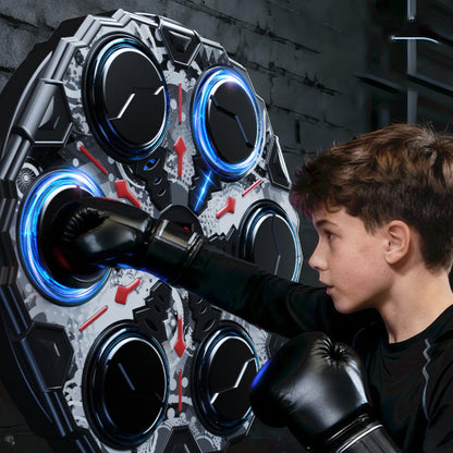 🥊 50 % RABATT! Boxas i takt med musiken – interaktiv smart boxningsmaskin för rolig träning hemma