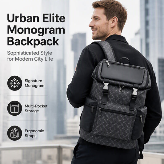 Ryggsäck med stor kapacitet – smart organisation, bekväm vaddering & slitstark urban stil