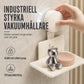 📢📢 50% RABATT!! ⏰ Vakuumsugande tvålhållare: V-formad dränering, rostfritt aluminium, ingen borrning, vridlås 🧼