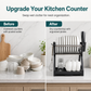 ✨50% RABATT NU! !✨Flerlagers diskställ och förvaringsställ för köket med stålram