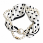 🦢 50 % RABATT NU! 🎀 Pärlhalsband med scarf-design och justerbar rosett – örhängefritt & tidlös elegans för vardag och fest ✨